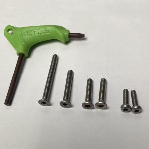 Foil Screw Pack + driver stainless steel A4 Torx